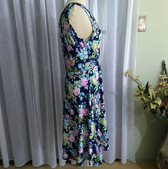 Ace VOG size M Paisley multicolor sleeveless dress - Picture 6 of 6